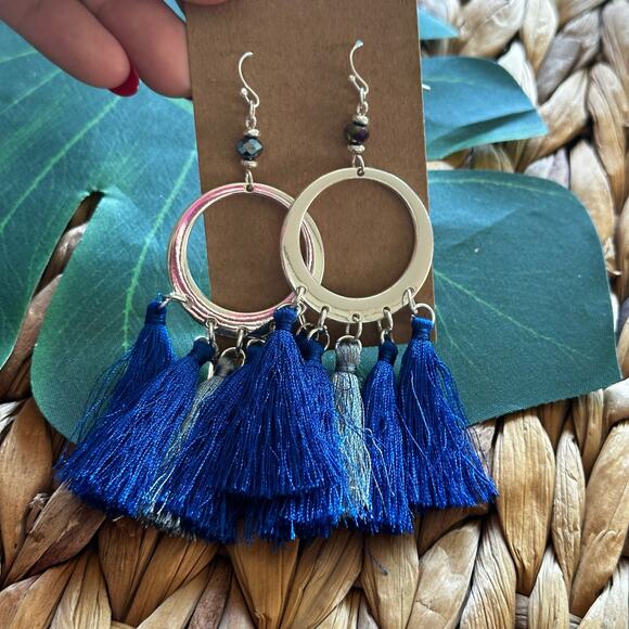 BOGO FREE TASSEL FRINGE EARRINGS BOHO VIBES - Picture 4 of 5